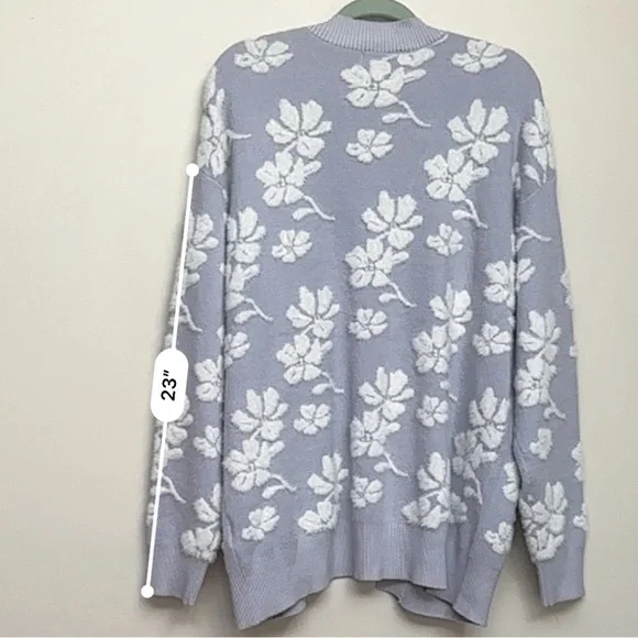 Gemma+Jane Floral Jacquard Cardigan Size Large - Picture 9 of 11